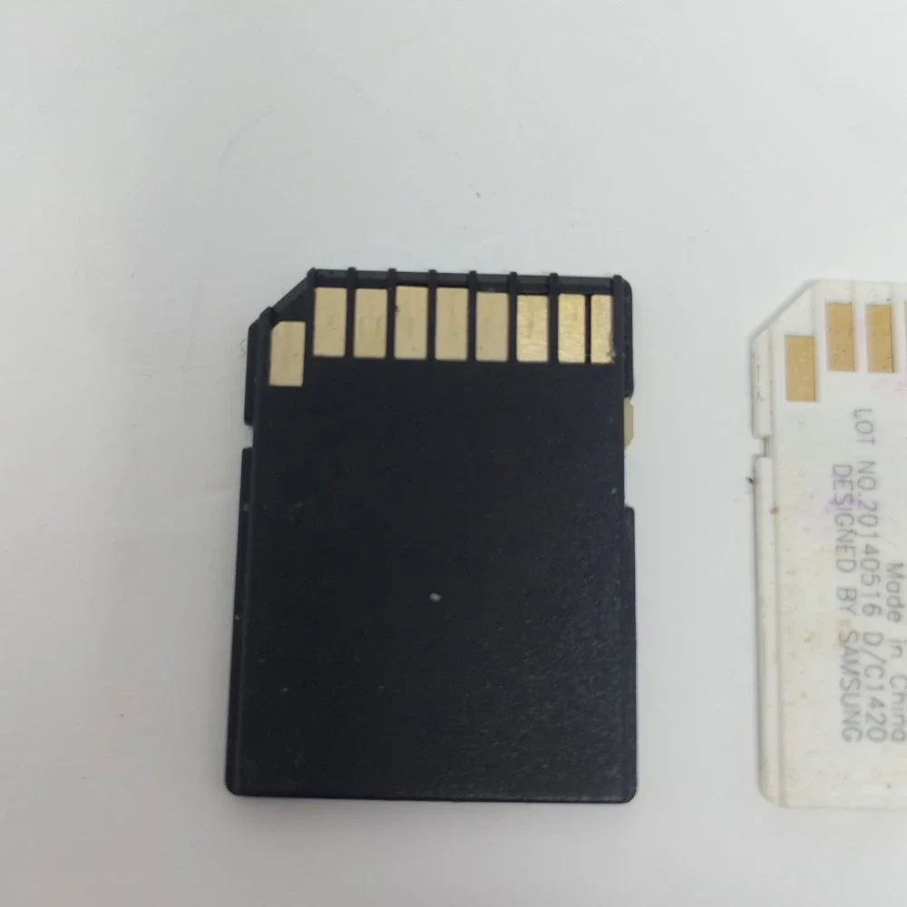 Lot of 2 Micro SD to SD Card Adapter Samsung OEM White & Arcanite Black Tested
